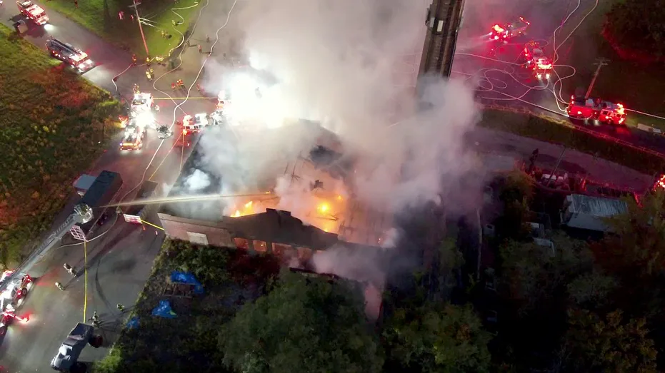 Staten Island Firefighters Save Historic 'Godfather' Church from Raging Warehouse Blaze